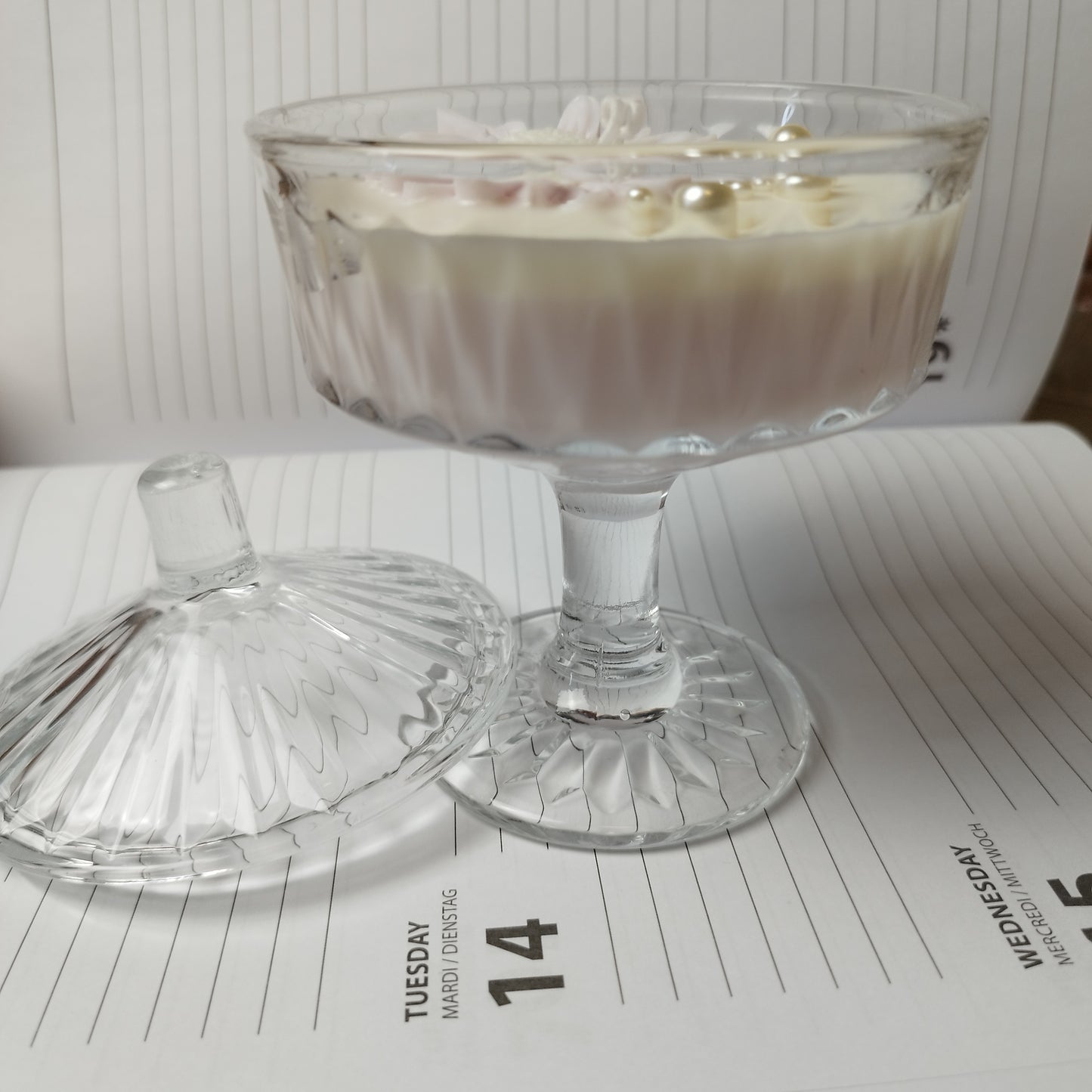 Romantische Handgemaakte Kaarsen paars