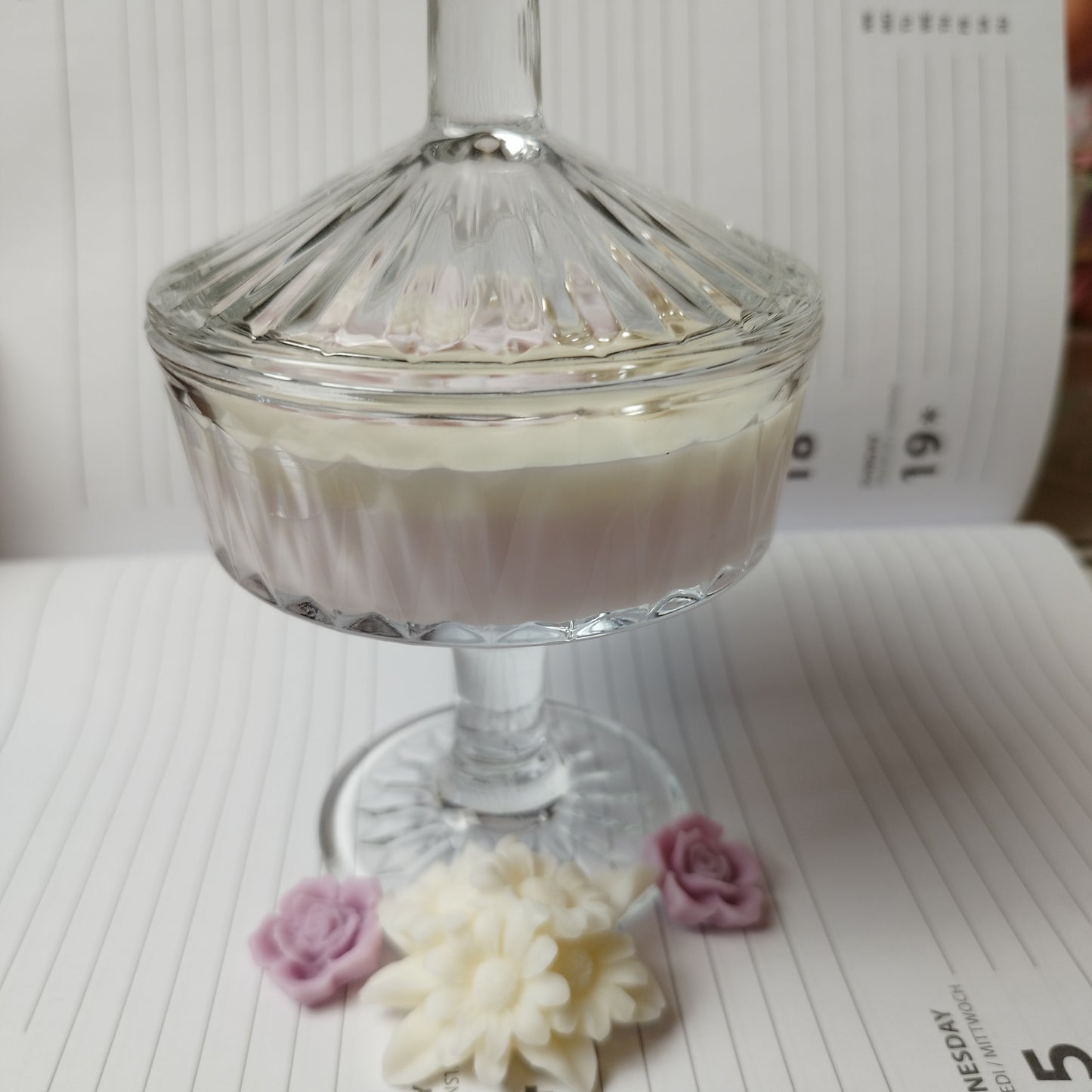 Romantische Handgemaakte Kaarsen paars