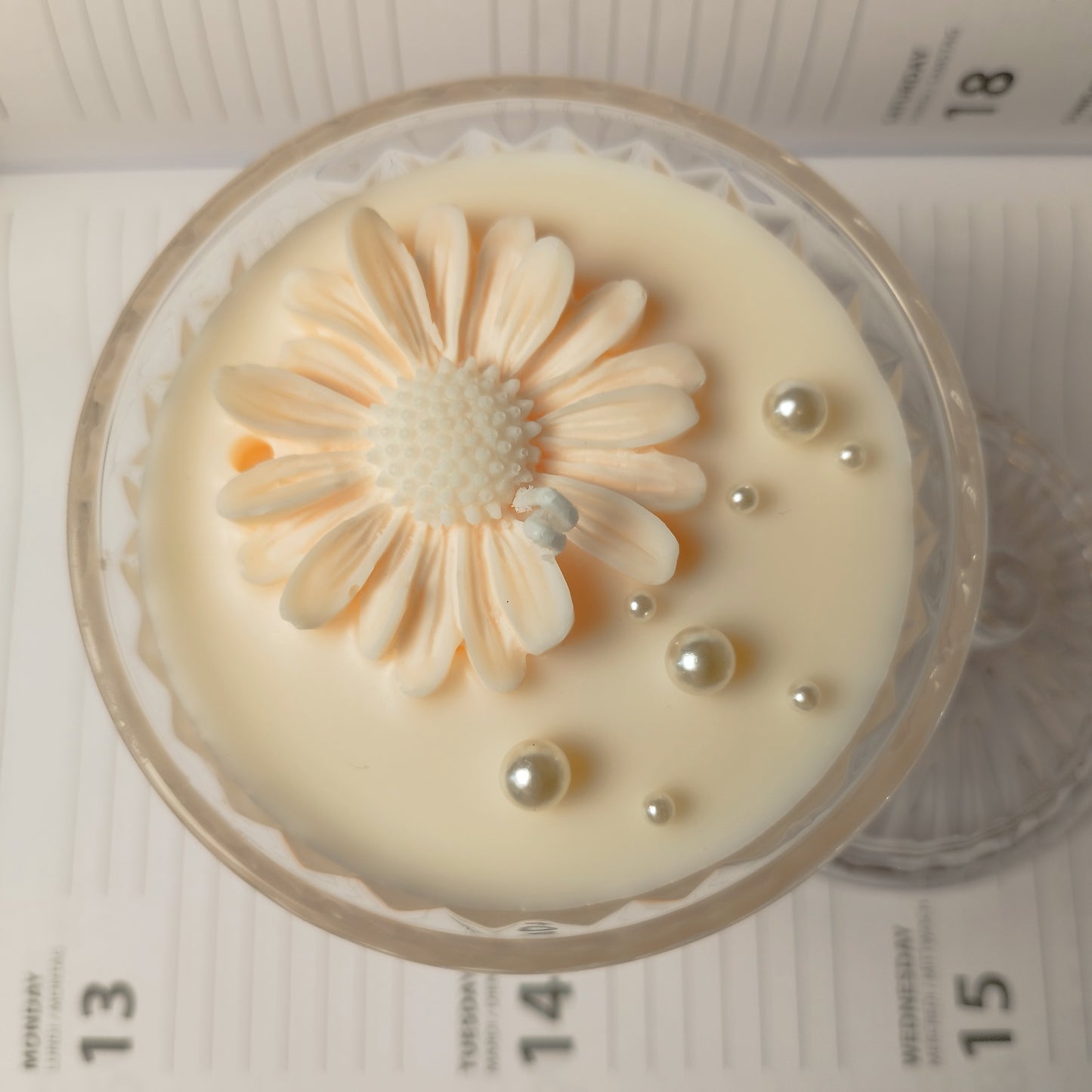 Romantische Handgemaakte Kaarsen oranje