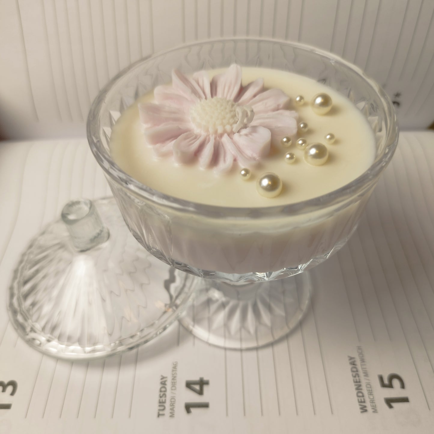 Romantische Handgemaakte Kaarsen paars