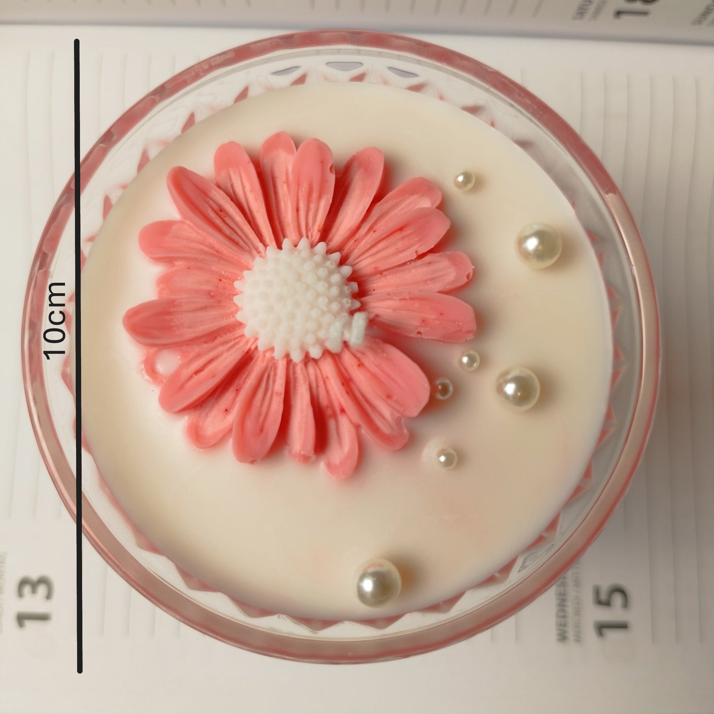 Romantische Handgemaakte Kaarsen roze w